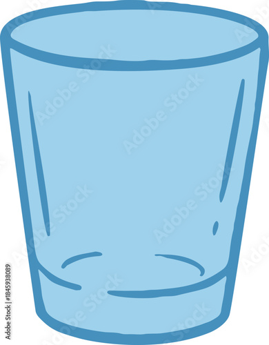 Drinking Glass Hand Drawn