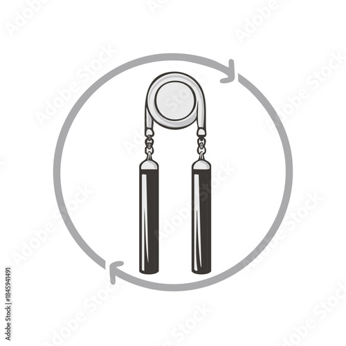 Hand Gripper Exercise Tool with Circular Arrows for Strengthening and Fitness