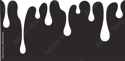 Contrast black and white dripping texture pattern abstract