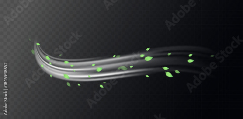 Green swirl elements