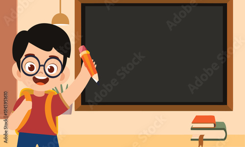 A young student in the Illustrator Classroom