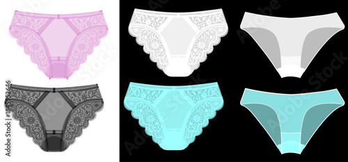 女性の魅力的な下着のセット