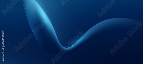 Modern abstract blue curve technology background. tech banner for corporate business concept. hi-tech abstract background vector illustration and business or presentation