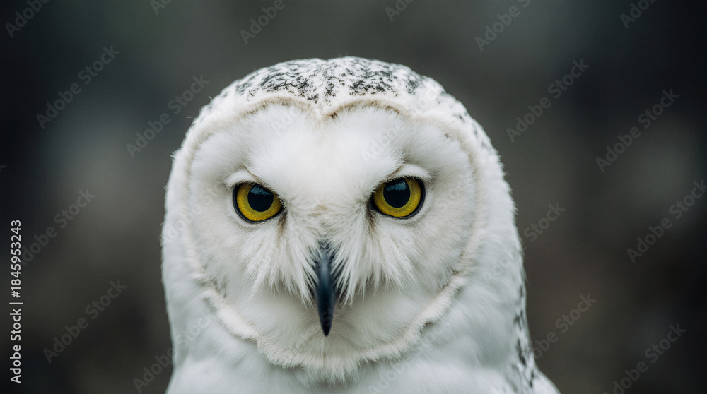 Fototapeta premium Snowy Owl Close-Up Portrait