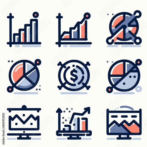 presentation chart business vector