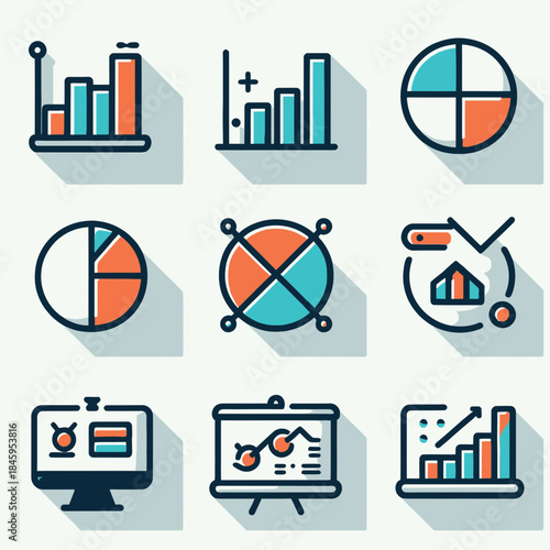 presentation chart vector