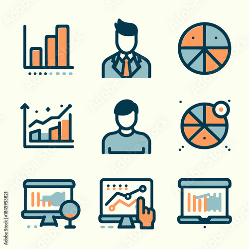 presentation chart vector