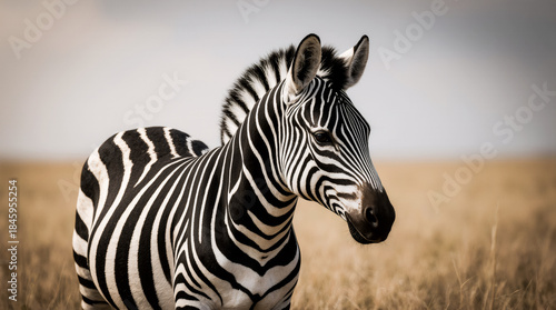 Wild Zebra in Natural Habitat