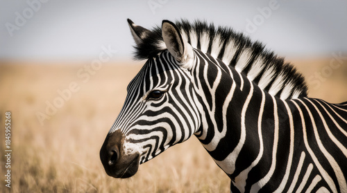 Wild Zebra in Natural Habitat