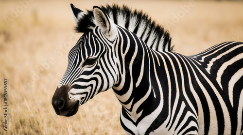 Wild Zebra in Natural Habitat