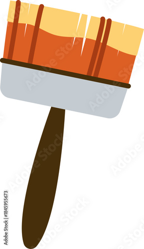 Paintbrush With Strokes Cartoon