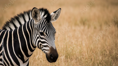 Wild Zebra in Natural Habitat