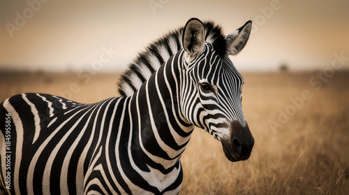 Wild Zebra in Natural Habitat