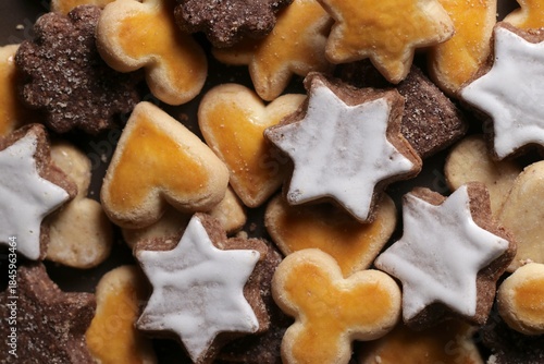 Christmas cookies close up