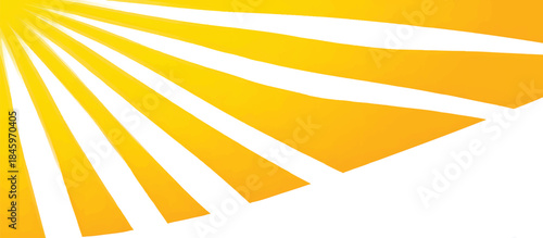 White background, yellow rays of light, white and yellow color scheme