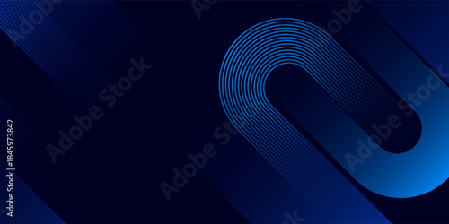 modernblue glowing geometric on dark background. Modern shiny blue diagonal lines. Futuristic technology concept. design abstract ilustration