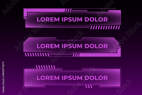 futuristic overlay for stream channel and gamer stream