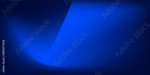 Deep blue ocean gradient wallpaper. Abstract deep dark navy underwater background. Night sky and deep water surface design. Blur sea backdrop for presentation, brochure, poster, banner. Vector