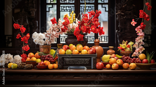 Chinese New Year designs for 2026, spring festival Year of the Horse. house and traditional elements