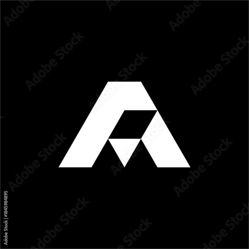 A sophisticated, futuristic A symbol with clean lines. Excellent for creative agencies or design studios promoting aesthetic excellence and innovation.