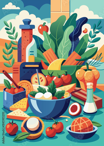 Fresh Culinary Ingredients with Natural Light Photography