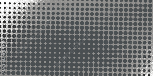 Mix of dots and grunge. Dirty grunge dots vector texture, grunge effect, ink, brush.