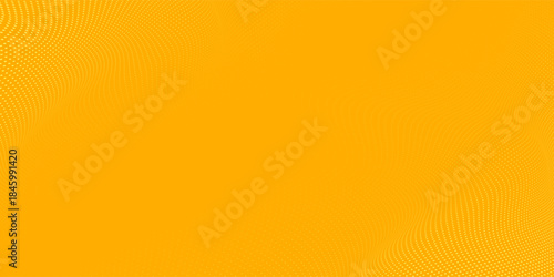 Design yellow orange halftone pattern. Retro comic gradient background. Square pixilated dot cartoon texture. Pop art faded gradient pattern.