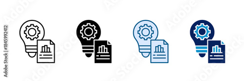Project Management Icon Set Multiple Style Collection