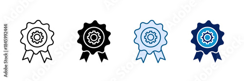 Quality Management Icon Set Multiple Style Collection