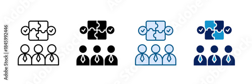 Employee Engagement Icon Set Multiple Style Collection