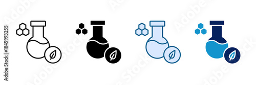 Biotechnology Icon Set Multiple Style Collection