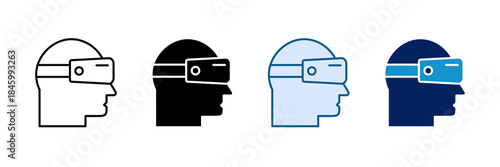 Wearable Technology Icon Set Multiple Style Collection