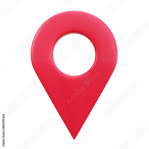 3D Location Pin Map Marker Icon