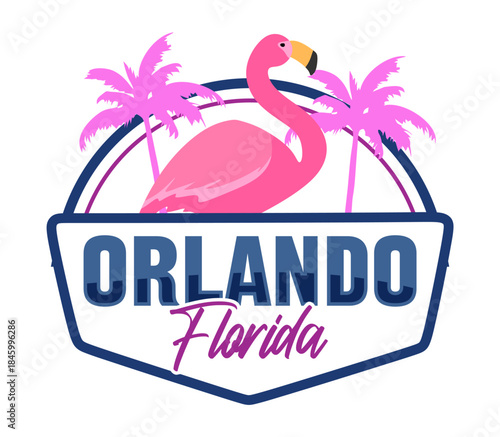 Orlando Florida with beautiful views and stunning palm tree silhouettes