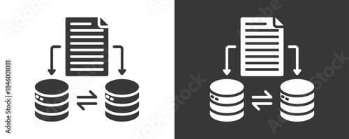 Redundancy Icon Set Vector Collection Isolated In Black And White