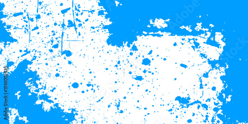 An abstract blue grunge wallpaper featuring artistic ink splashes and watercolor textures with a 3d liquid paint design and splat vector patterns on a dirty stain background