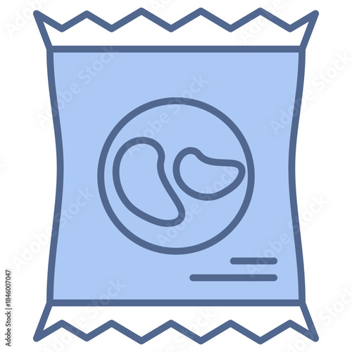 snacks blue icon