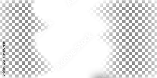Checkered gradient pattern with gradient from white to gray. Vector horizontal template for design backdrop. Squares mosaic background. Transparent background.