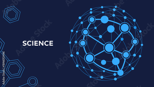 Science Research Technology Innovation Network Digital Education with vector illustration