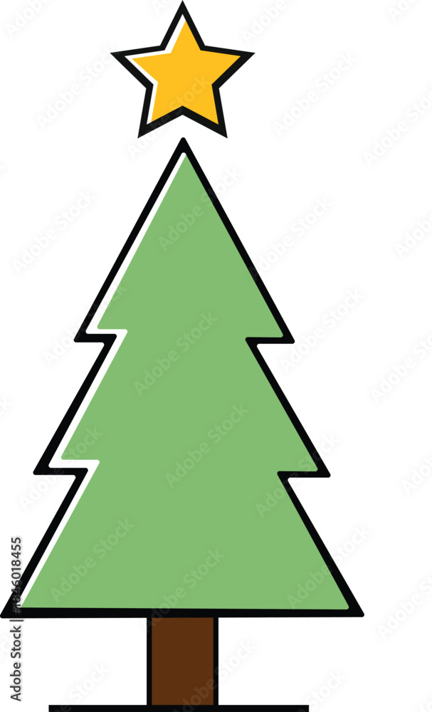 Obraz premium abstract christmas tree
