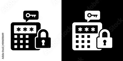 Token Icon Flat Style Vector Illustration