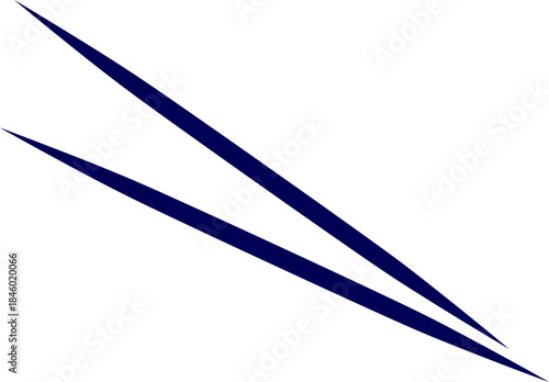 Wooden toothpick silhouette vector. Two Wooden toothpick. sharp wood sticks icon. Black wooden toothpicks arranged on a white background. tooth stick sign. 