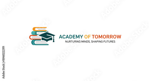 Modern Academy Logo Design – Educational Institution Symbol for High School and University Branding