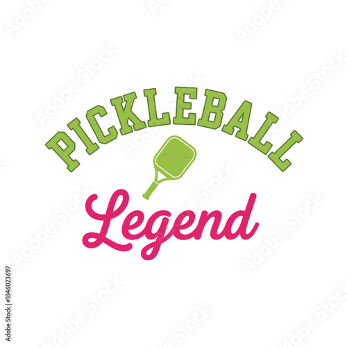 Pickleball legend typography t-shirt design