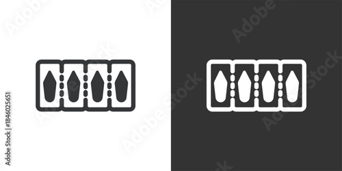 Suppositories icon. Solid glyph series icon
