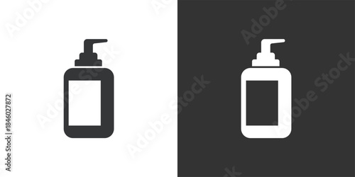Liquid Bottle icon. Solid glyph series icon