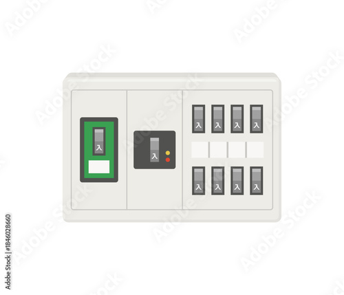 ブレーカー,フラットイラスト