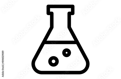 Laboratory Flask Line Icon