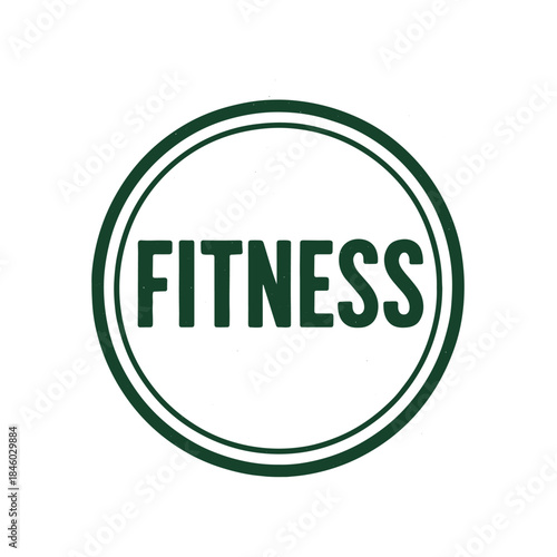 fitness icon logo seal vector on white background
Vector stamp icon
