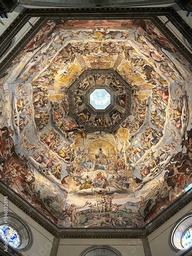 Cuadro en lienzo Ceiling of the Cathedral of Saint Mary of the Flower (Cattedrale di Santa Maria